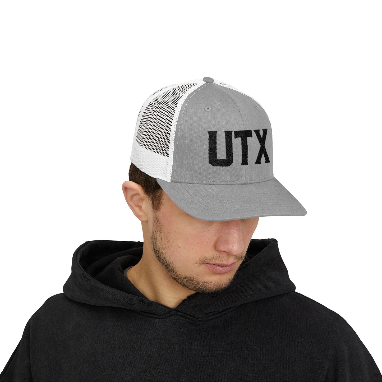 Stylish UTX Snapback Trucker Cap - Trendy Mesh Hat for Everyday Wear