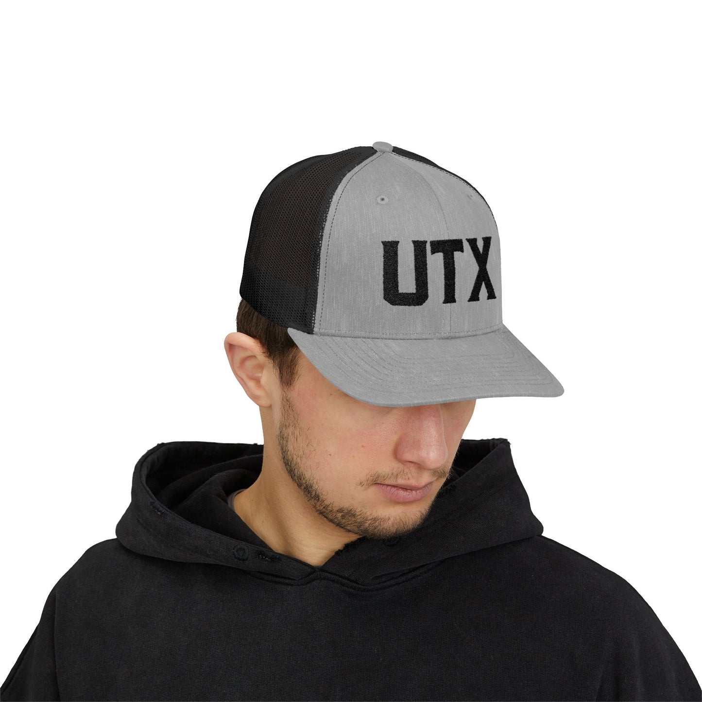 Stylish UTX Snapback Trucker Cap - Trendy Mesh Hat for Everyday Wear