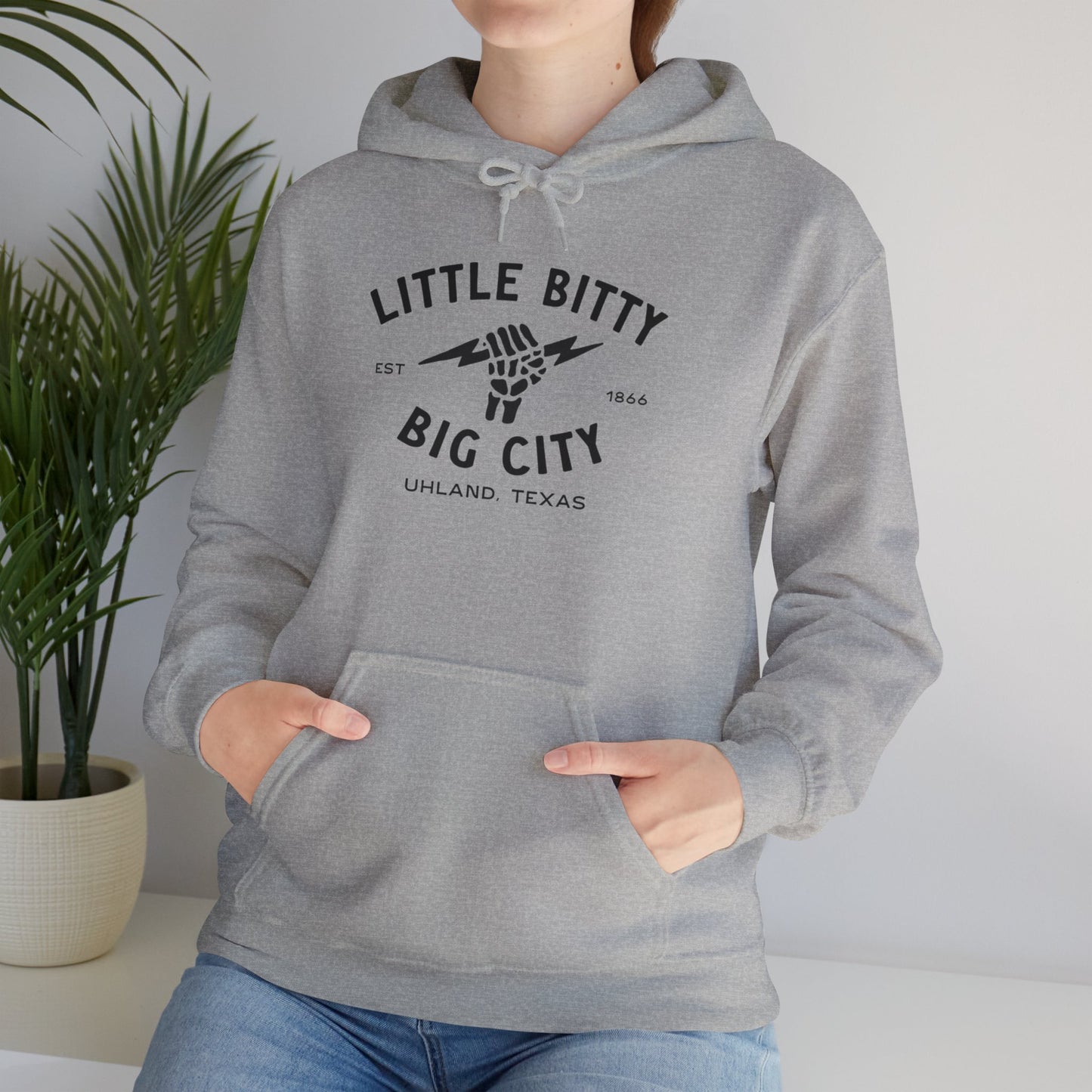 Little Bitty Big City Hoodie - Unisex Heavy Blend® Sweatshirt for Texas Lovers