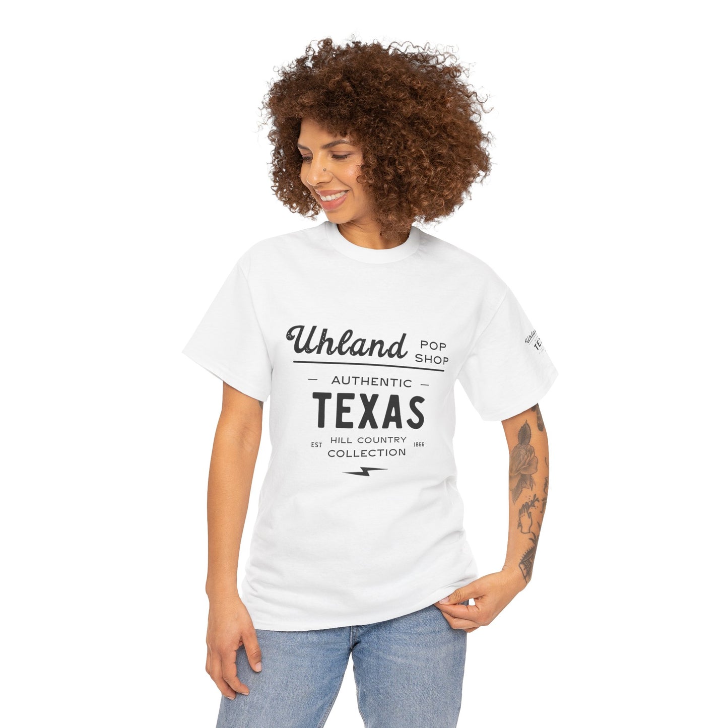 Uhland Pop Shop -  Unisex Heavy Cotton Tee - Casual Comfort for Everyday Adventures