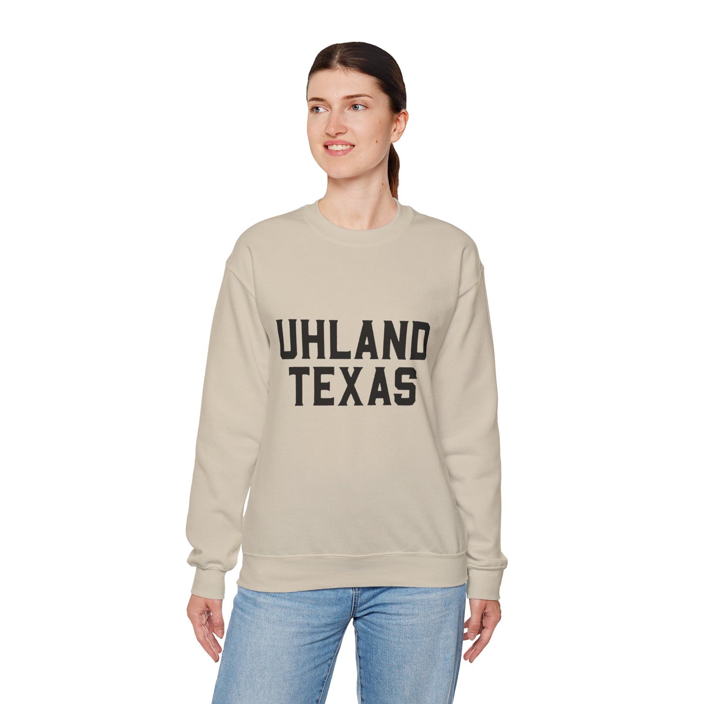 Uhland Texas Unisex Crewneck Sweatshirt - Cozy Cotton Blend