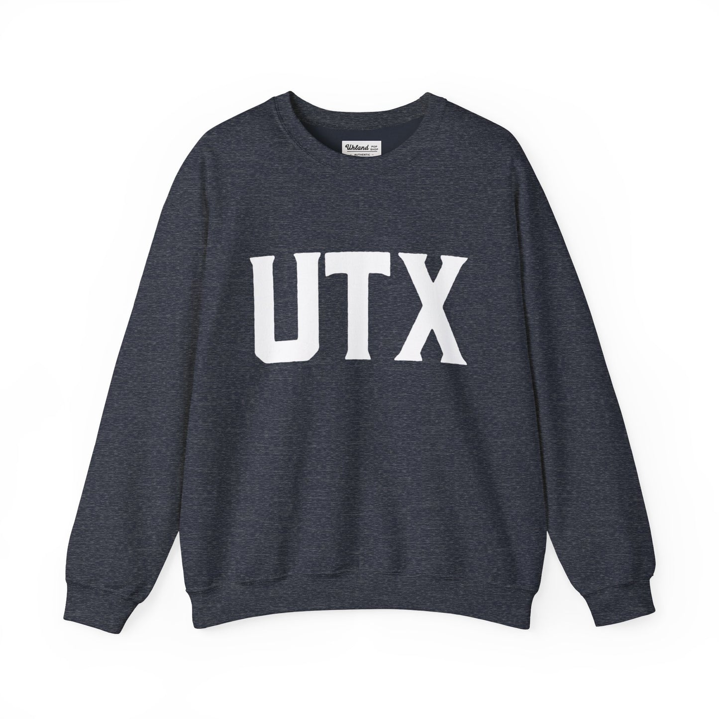 UTX White - Unisex Crewneck Sweatshirt - Cozy Cotton Blend