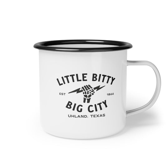 Vintage Little Bitty Big City Enamel Camp Cup | Perfect for Outdoor Adventures & Everyday Use