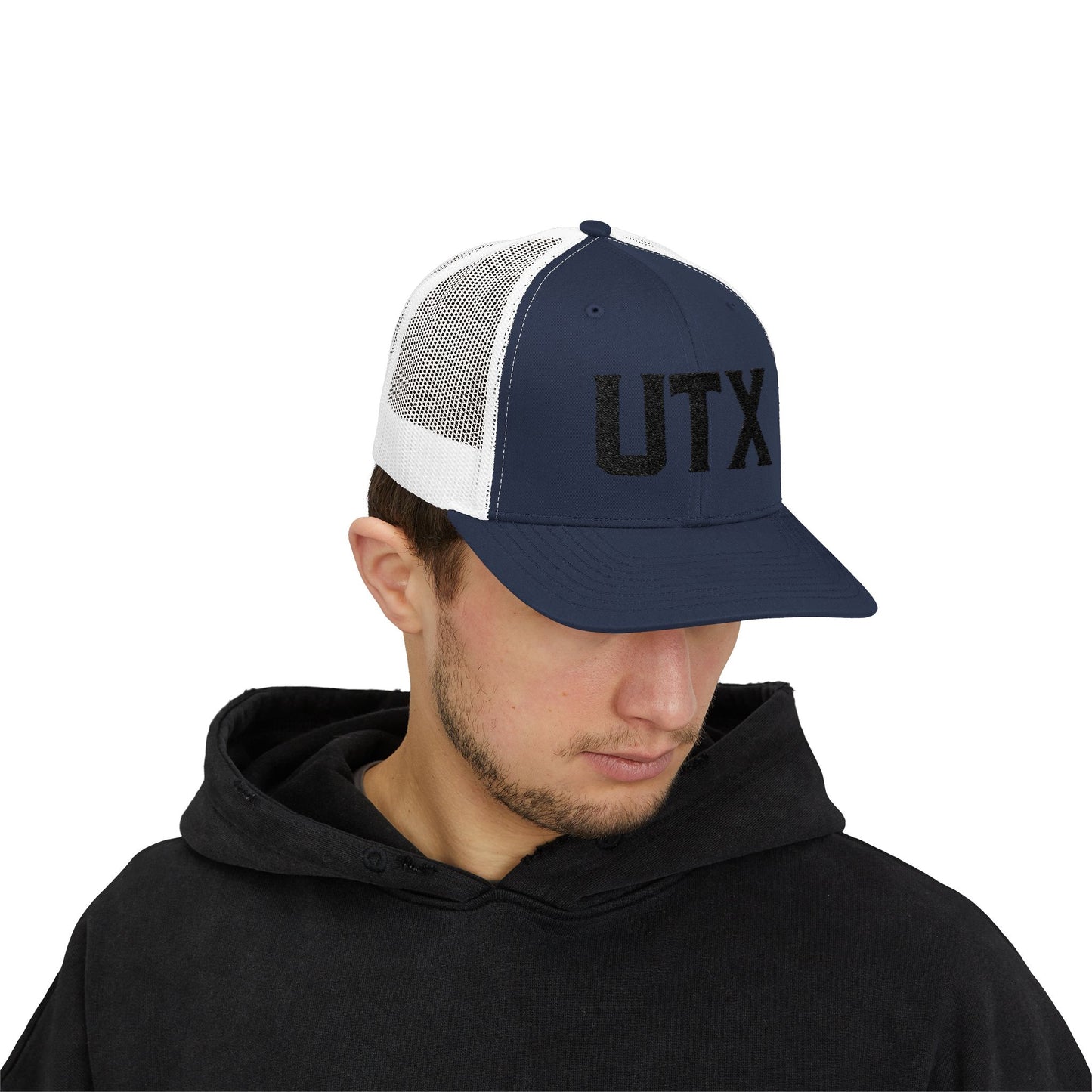 Stylish UTX Snapback Trucker Cap - Trendy Mesh Hat for Everyday Wear