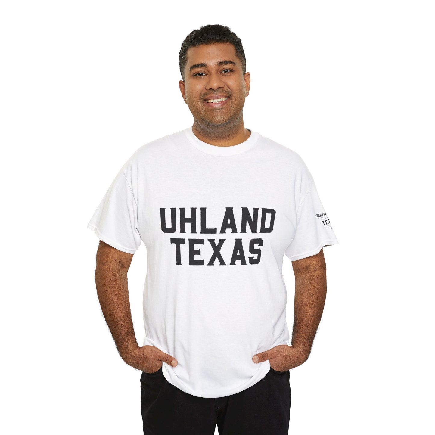 Uhland Texas -  Unisex Heavy Cotton Tee - Casual Comfort for Everyday Adventures