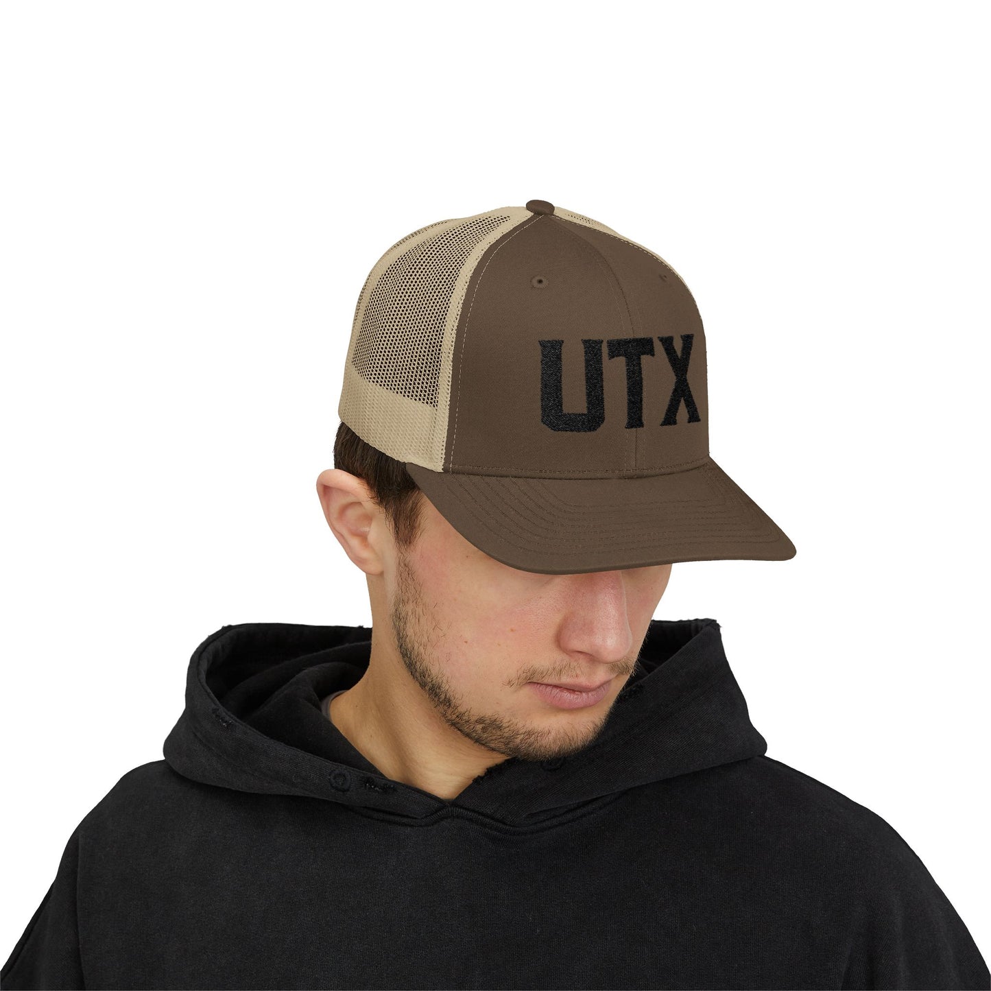 Stylish UTX Snapback Trucker Cap - Trendy Mesh Hat for Everyday Wear