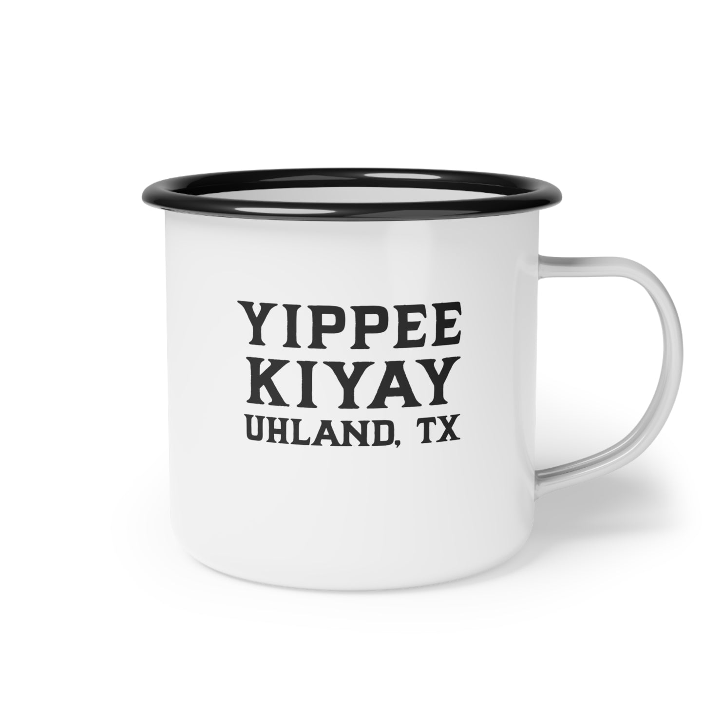 Yippee KiYay Uhland - Vintage Enamel Camp Cup | Perfect for Outdoor Adventures & Everyday Use