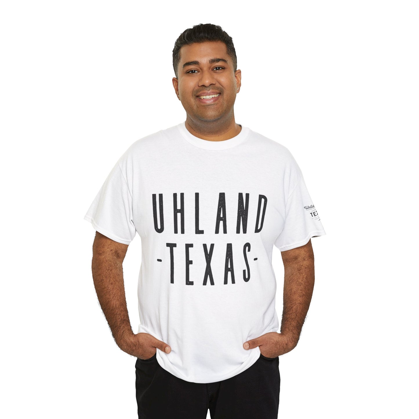 Uhland Texas Too -  Unisex Heavy Cotton Tee - Casual Comfort for Everyday Adventures